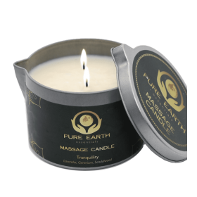 Pure Earth Essentials - Tranquility Massage Oil Candle - Natural (6 oz)