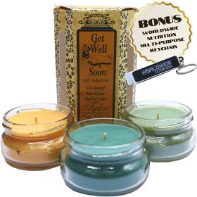 Tyler Candle Company Get Well Soon Candle Gift Set , Scented Candles, Aromatherapy Candle, 3 Long Lasting Candles with Natural Essential Oils