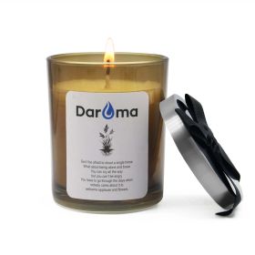 Scented Jar Candle, Daroma Aromatherapy Candle With 100% Natural Soy Wax and Essential Oil, Long Burning Candle, Relaxing for Bath, Yoga,Work