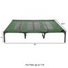 Elevated Dog Bed â€“ Indoor/Outdoor Dog Cot or Puppy Bed for Pets up to 110lbs by Petmaker (Green)