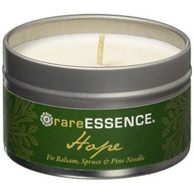 rareESSENCE Aromatherapy Spa Candle Travel Tin, HOPE, 3.8oz