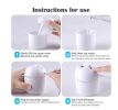 250ML Mini White Ultrasonic Air Humidifier Romantic Light USB Essential Oil Diffuser Car Purifier Aroma Anion Mist Maker With LE