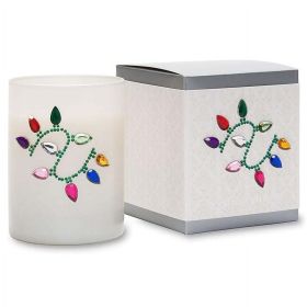 Primal Elements Icon Candle, Soy Wax, 9oz, Xmas Lights