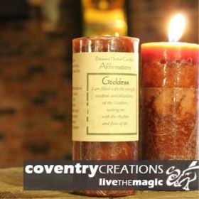 Coventry Creations Affirmation - goddess candle