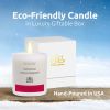 Soy Wax Candle in Glass Jar Frosted Lingonberry Clean Burn up to 80 Hours Handmade in USA Natural and Safe by Relaxcation 10 oz