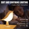 Bird Small Desk Lamp, Dimmer Kids Night Light for Bedroom