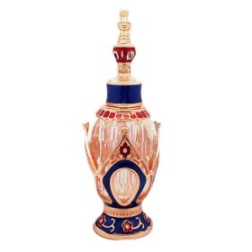 10ML Vintage Essential Oil Bottle Rose Gold Blue Red Perfume Bottle Crown Empty Bottle Refillable Container