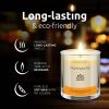 Pumpkin Pie Candle Soy Wax Candle in Glass Jar Clean Burn up to 80 Hours Handmade in USA Natural and Safe by Relaxcation 10 oz