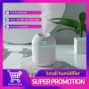 250ML Mini White Ultrasonic Air Humidifier Romantic Light USB Essential Oil Diffuser Car Purifier Aroma Anion Mist Maker With LE