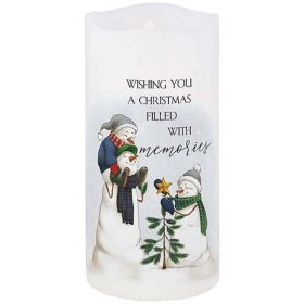 Carson Home Accents Memories Moving Wick Candle, 6-inch Height (70305)