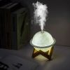 200ml Planet Design Warm LED Air Humidifier; Night Light Mini Essential Oil Diffuser For Air Scented Aroma Bedroom Mist Maker