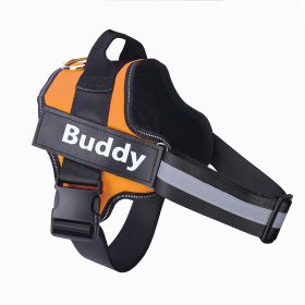 Dog Harness No Pull Reflective Breathable Adjustable Pet (Option: Orange-2XL)