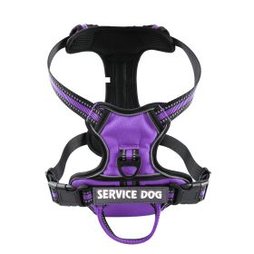 Oxford Cloth Strap Personalized Dog Back (Option: Purple-S)