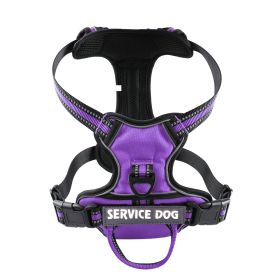 Oxford Cloth Strap Personalized Dog Back (Option: Purple-XL)