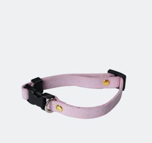 Pet Supplies Pet Cat Dog Accessories Bow Collar Diy Collar Korean Velvet Adjustable (Option: Light Purple-XS)