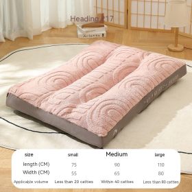 Kennel Four Seasons Universal Pet Supplies Pet Bed (Option: Pink-90x65cm)