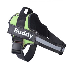 Dog Harness No Pull Reflective Breathable Adjustable Pet (Option: Green-S)