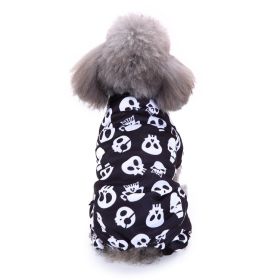 Pet Clothes Creative Halloween Christmas Dog Clothes (Option: SZD39 Skull-S)