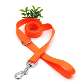 Nylon Material Wear-resistant Traction Dog Traction Rope (Option: Orange-1.5x120cm)