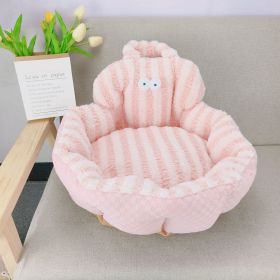 Personalized Big Eyes Round Sofa Nest (Option: Big Eyes Pink-Diameter 48cm)