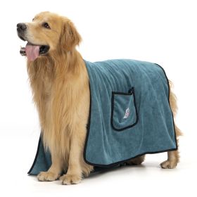 Super Water-absorbing And Quick-drying Cleaning Bath Towel (Option: Emerald Green-Towel)