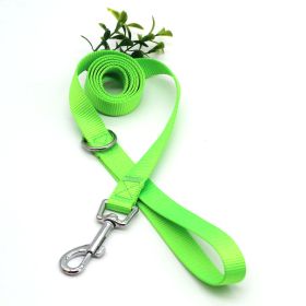 Nylon Material Wear-resistant Traction Dog Traction Rope (Option: Green-1.5x120cm)