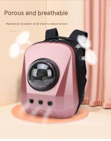 Cat Bag Out Portable Travel Backpack Space Capsule (Color: Pink)