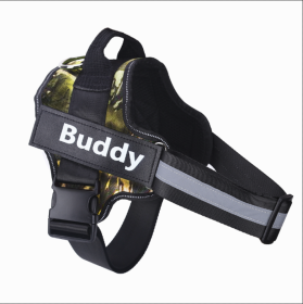 Dog Harness No Pull Reflective Breathable Adjustable Pet (Option: Camouflage green-XS)