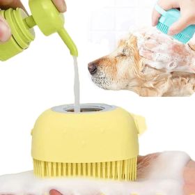 Bathroom Puppy Big Dog Cat Bath Massage Gloves Brush Soft Safety Silicone Pet Accessories for Dogs Cats Tools Mascotas Products (Color: Pink)