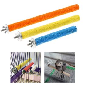 10/14/18cm Bird Claw Beak Grinding Bar Standing Stick Claws Bird Supplies Cage Accessories Parrot Station Bird Grinding Standing (Color: as the picture)