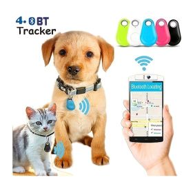 Pet Intelligent Mini Tracker; Anti Loss Tracker Alarm Locator For Dogs & Cats; Wallet Key Tracker; with battery (Color: Blue)