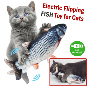 New Stylish Cat Toys For Kitten  Design Windmill And Fish (Color: As Pic Show)