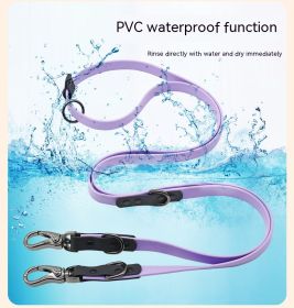 PVC Multifunctional Running Pet Hand Holding Rope (Option: Light Purple-22dmx19mmx4mm)