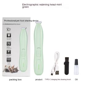 Electric Pet Hair Conditioner For Cats And Dogs Lady Shaver (Option: Green Power Display)