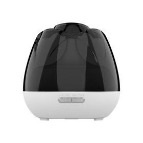 2023 New Rose Aroma Diffuser Negative Ion Diffuser Humidifier Colorful Atmosphere Lamp Aroma Diffuser (plug: UK, Color: white&black)