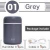 Scent Diffuser; Portable Small Cool Mist Humidifiers 300ML - USB Desktop Humidifier For Plants; Office; Car; Baby Room With Auto Shut Off & Night Ligh