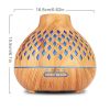 1pc 500ML Air Humidifier Essential Oil Machine Air Aroma Diffuser Wood Ultrasonic Air Humidifier Essential Oil Aromatherapy Cool Mist Maker