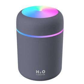 Humidifier Portable USB Ultrasonic Colorful Cup Aroma Diffuser Cool Mist Maker Air Humidifier Purifier With Light For Car Home (Color: Navy Blue)