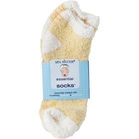 SPA ACCESSORIES by Spa Accessories ESSENTIAL MOIST SOCKS WITH JOJOBA & LAVENDER OILS (YELLOW) (Color: AS Picture)