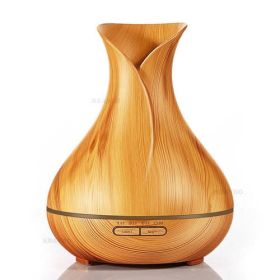 400ml Aroma Essential Oil Diffuser Ultrasonic Air (Plug Type: UK, Color: Light Wood)