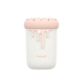 Sweetheart Humidifier USB Creative Atmosphere Light Car Aroma Diffuser Hydrating Instrument (Color: Pink)