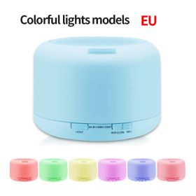 500ml Bread Humidifier Muji 500ML Home Air Humidification Aroma Diffuser Colorful Night Light Essential Oil Diffuser (Plug Type: EU, Color: Warm1)