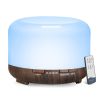 500ml Aromatherapy Oil Diffuser, 5V 2A USB Powered Wood Grain Color Essential Oil Aroma Diffuser