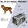Pet Carrier for Cats, Dogs and Puppies, Gray, (Suitable For Daily Travel), 22 Lbs