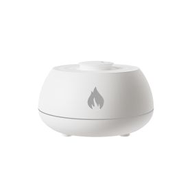 1pc Volcano Humidifier 130ml Portable-Noiseless Aroma Diffuser For Home Flame Air Humidifier (Color: White)