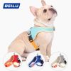 dog Harnesses and dog leash set; Suede Pet Chest Strap Saddle Vest Style Dog Chest Back Reflective Dog Strap Dog Rope Wholesale