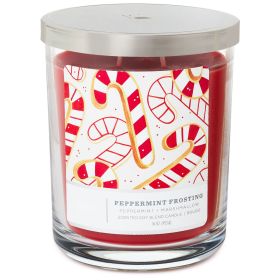 Perfect Present Indoor/Outdoor Home Decor 3-Wick 16 oz Jar Candle (Color: As Pic Show, Type: Peppermint)