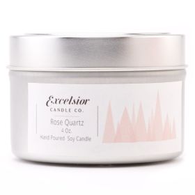 Rose Quartz Soy Candle (size: 4 oz. tin)