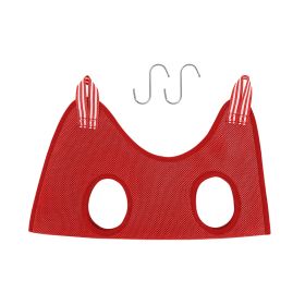 Pet Grooming Hammock Harness For Cats And Dogs, Cat Grooming Sling For Trimming Nail And Ear Care, Pet Hammock Restraint Bag (Option: Red-S)