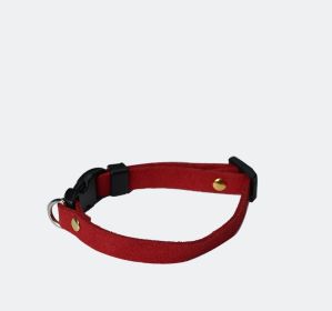 Pet Supplies Pet Cat Dog Accessories Bow Collar Diy Collar Korean Velvet Adjustable (Option: Big Red-XS)